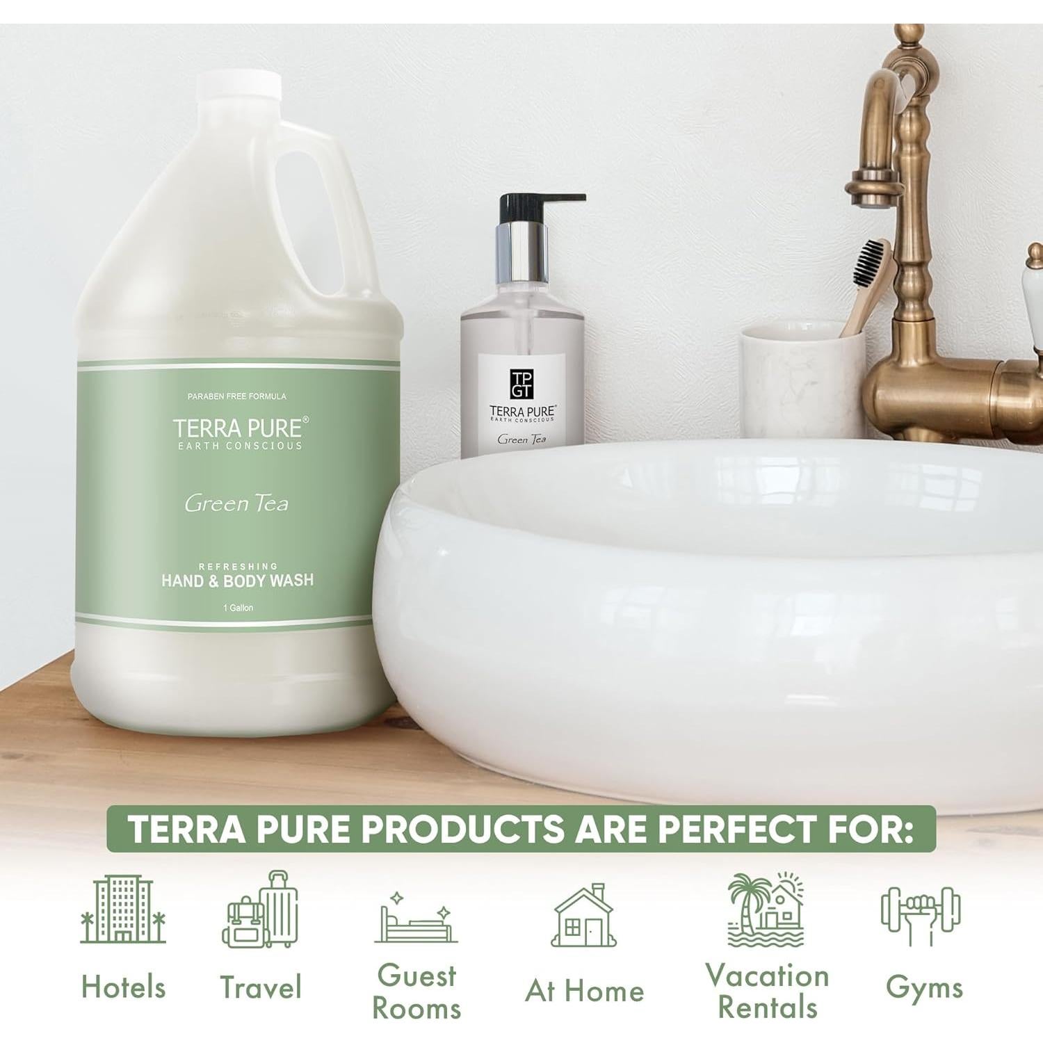 Gel de Ducha Terra Pure 3.78L para Dispensadores - Sin Parabenos