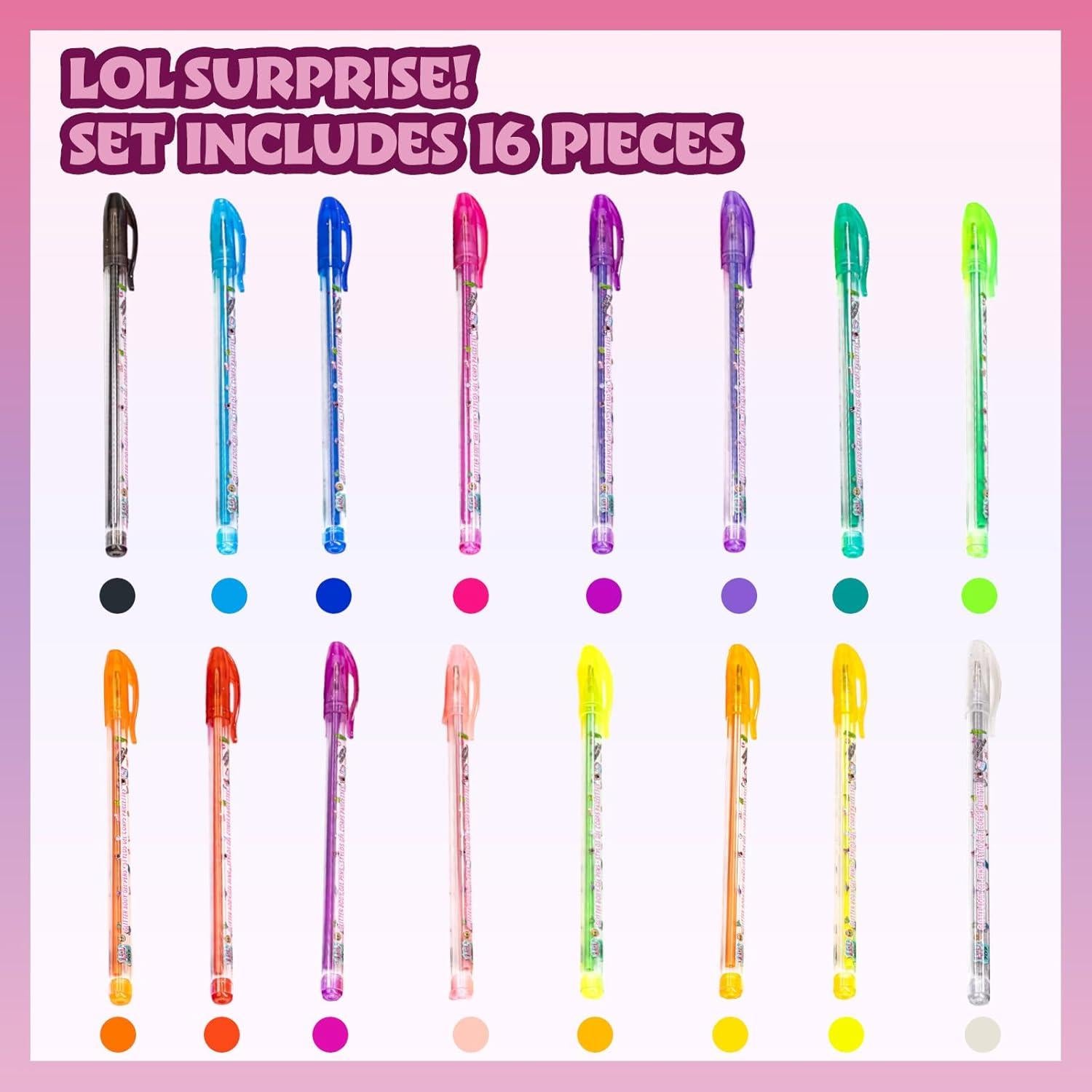 Set de Bolígrafos Brillantes Townley Girl 16 Colores L.O.L Sorpresa