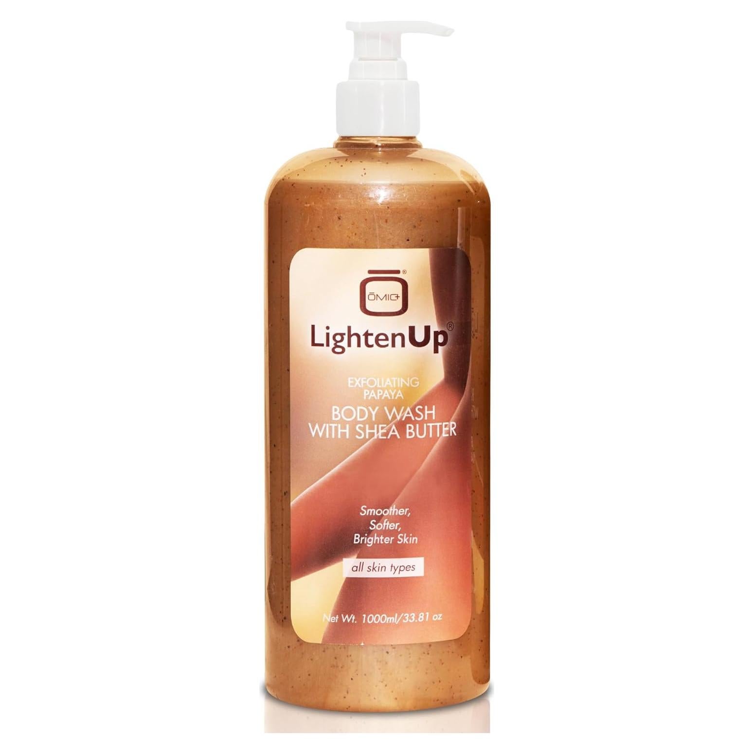 Gel de Ducha Exfoliante OMIC Lighten-Up 1000 ml con Manteca de Karité