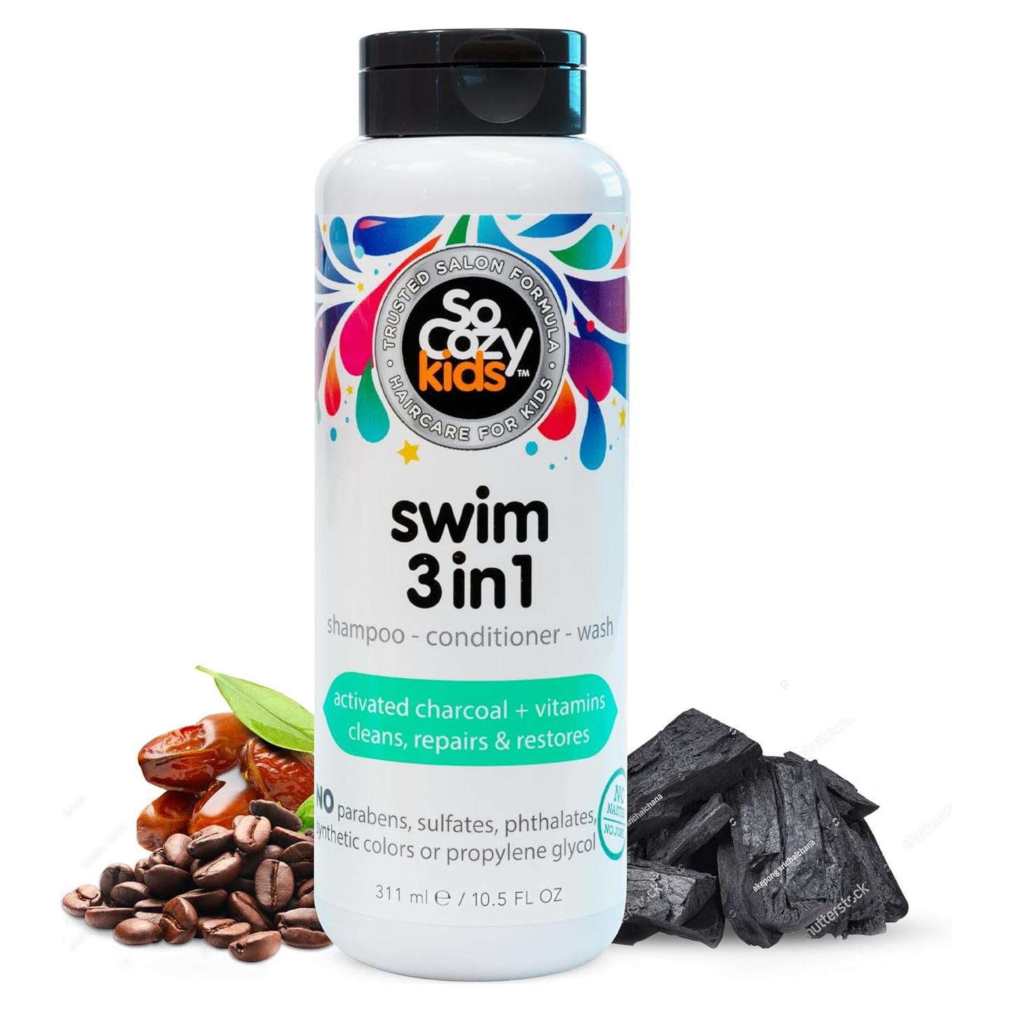 SoCozy Kids Swim 3-en-1 Champú y Acondicionador 310 ml