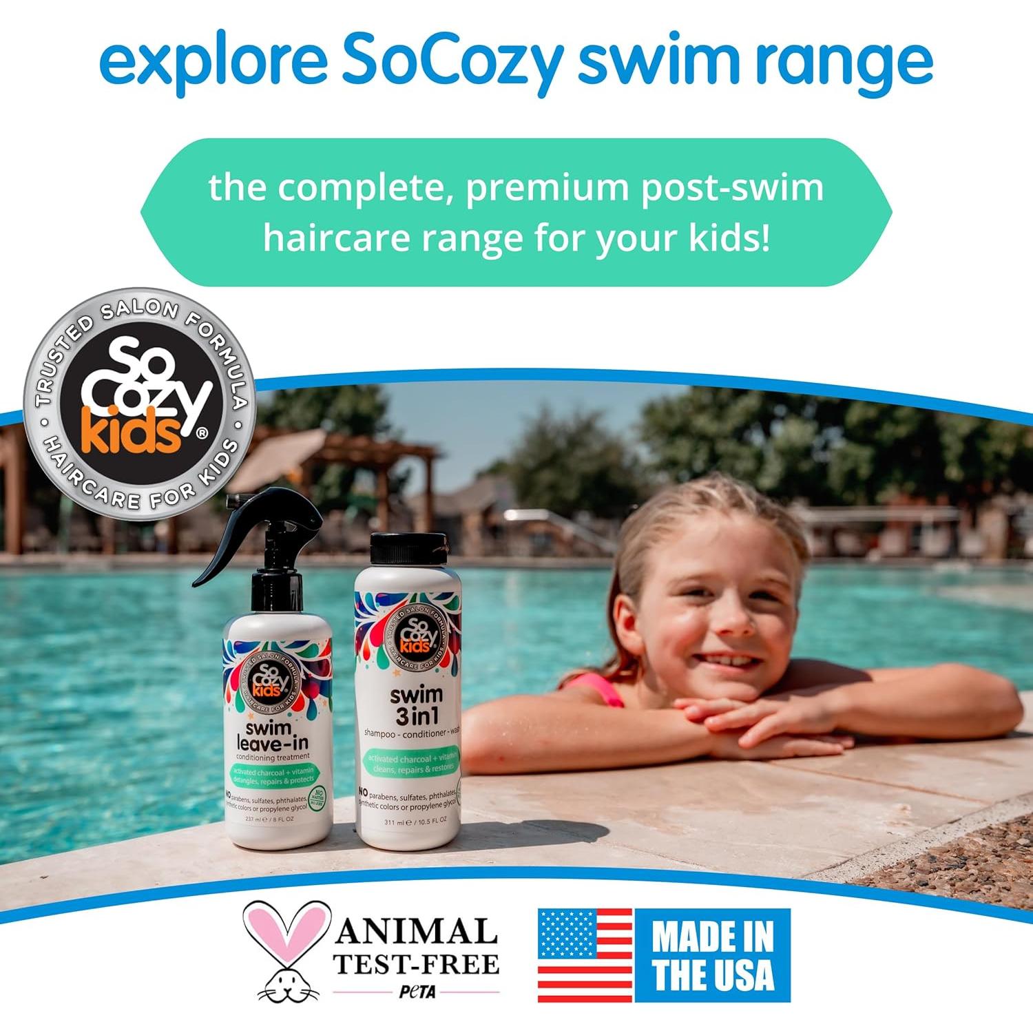 SoCozy Kids Swim 3-en-1 Champú y Acondicionador 310 ml