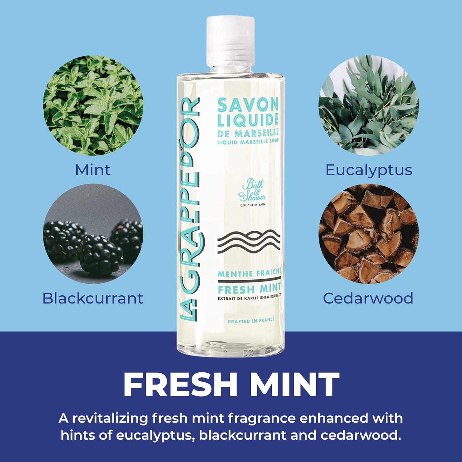 Jabón de Baño La Grappe d'Or Menta Fresca 400ml Natural