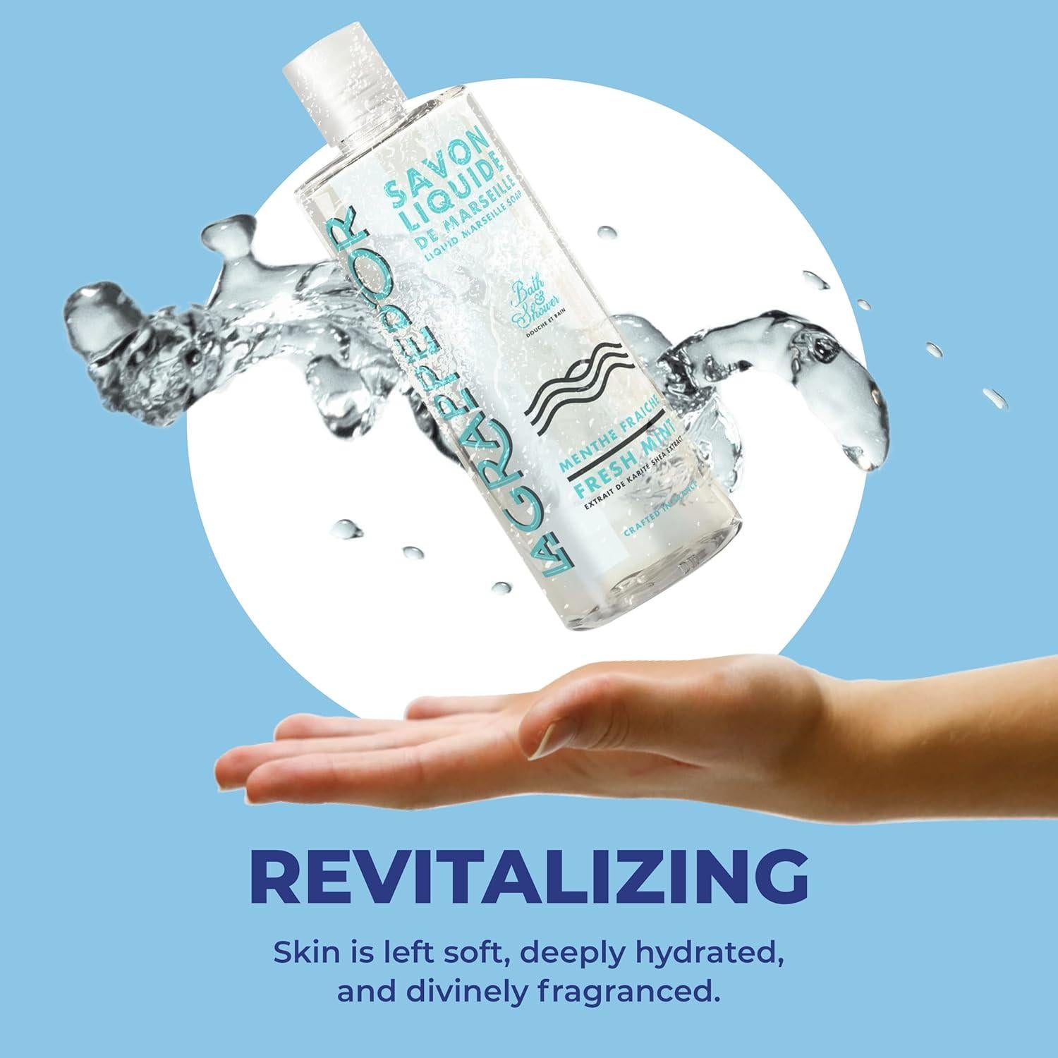 Jabón de Baño La Grappe d'Or Menta Fresca 400ml Natural