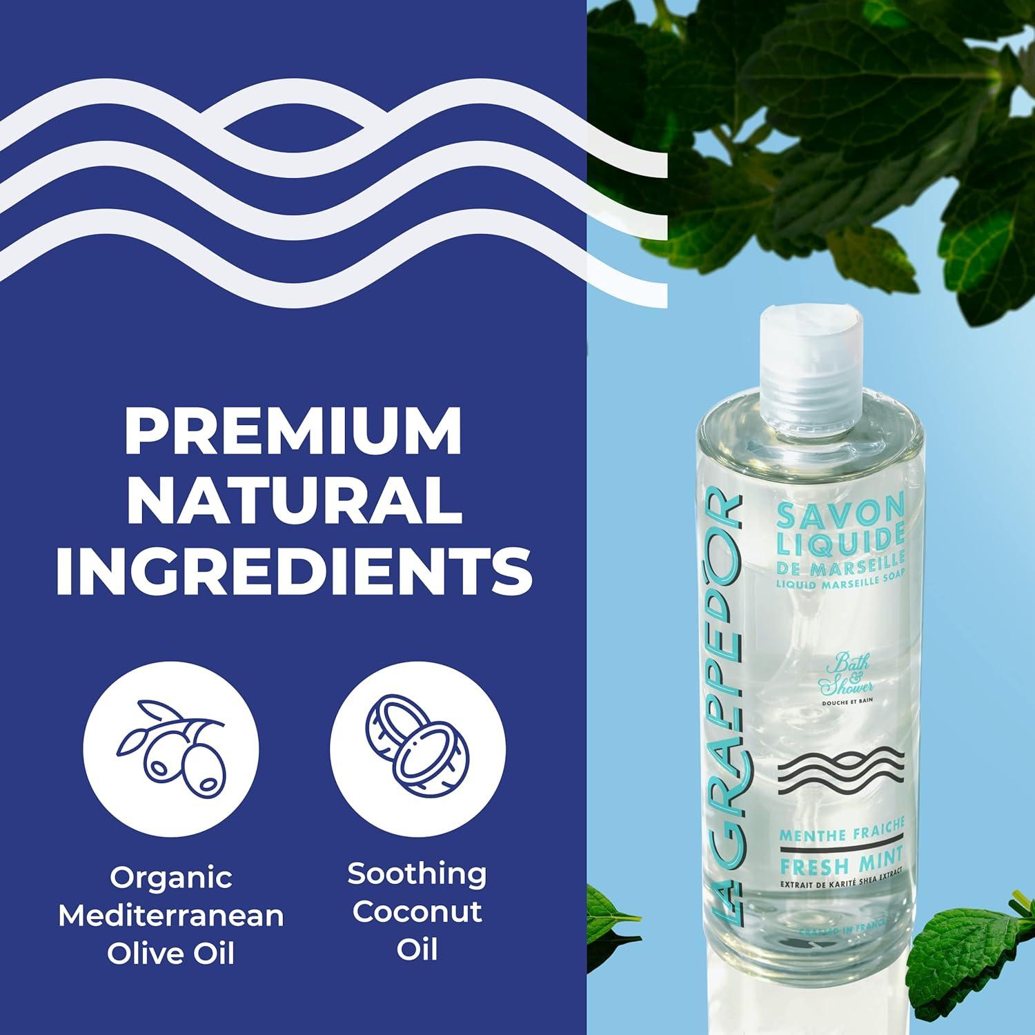 Jabón de Baño La Grappe d'Or Menta Fresca 400ml Natural