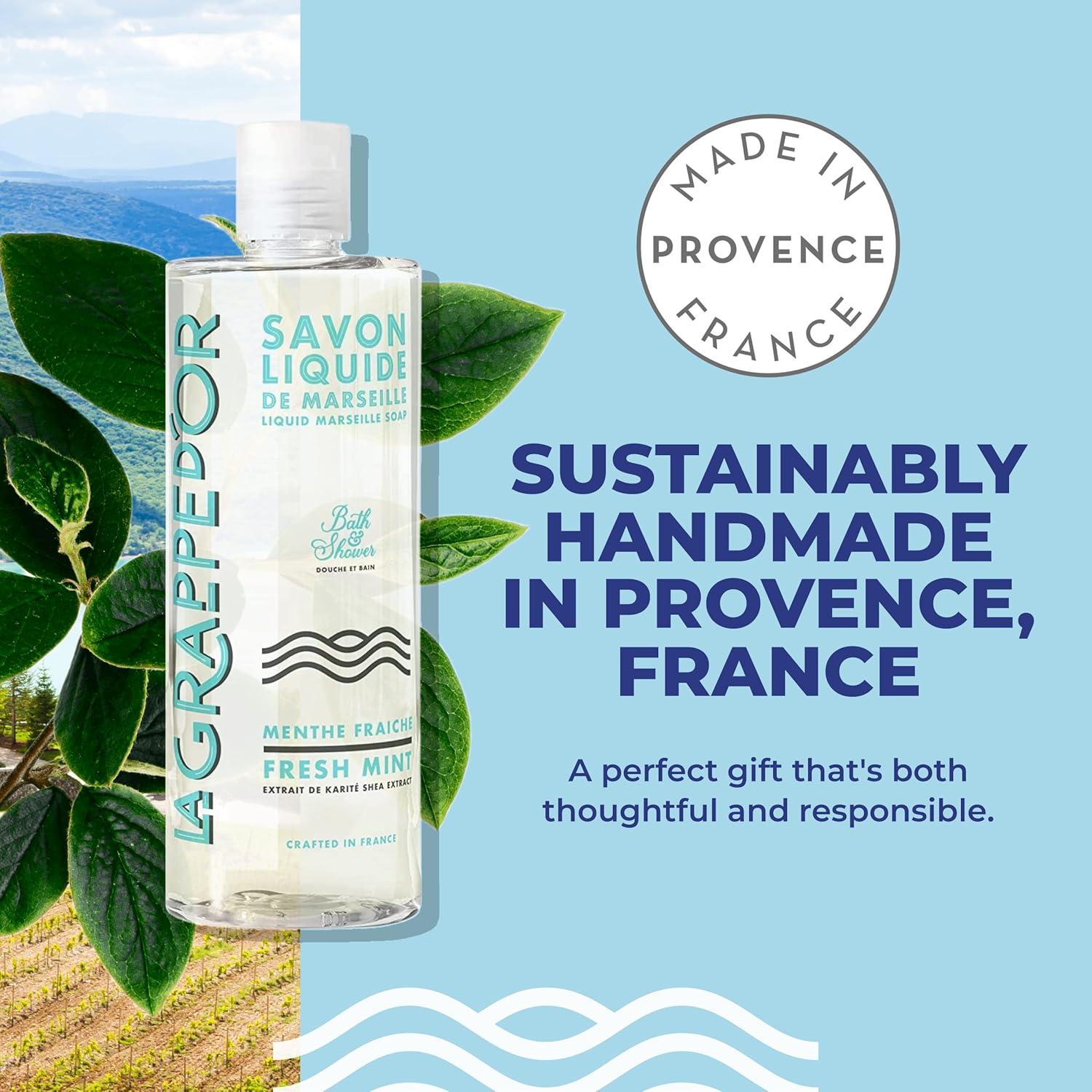 Jabón de Baño La Grappe d'Or Menta Fresca 400ml Natural