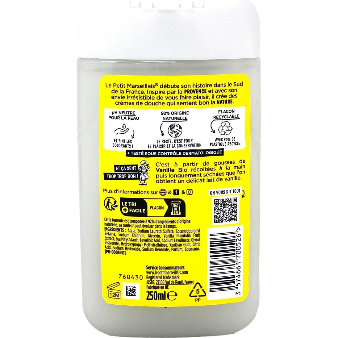 Gel de Ducha Le Petit Marseillais 250ml - Lait de Vanille