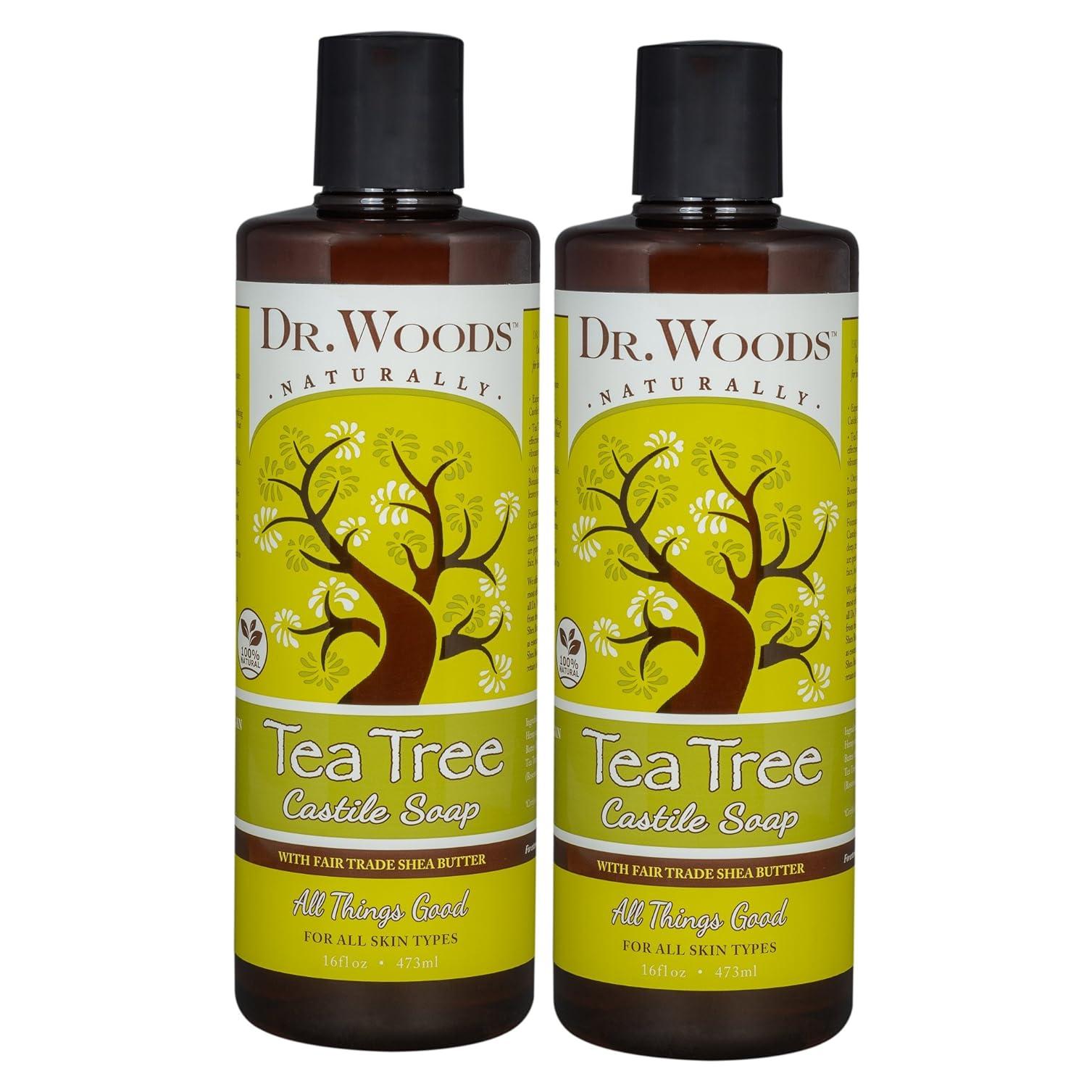 Jabón Líquido de Castile Dr. Woods 473 ml - Paquete de 2