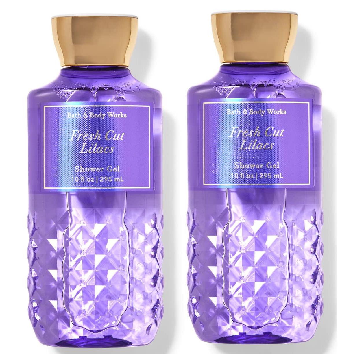 Gel de Ducha Bath and Body Works Lilas Cortados 295 ml - Set de 2
