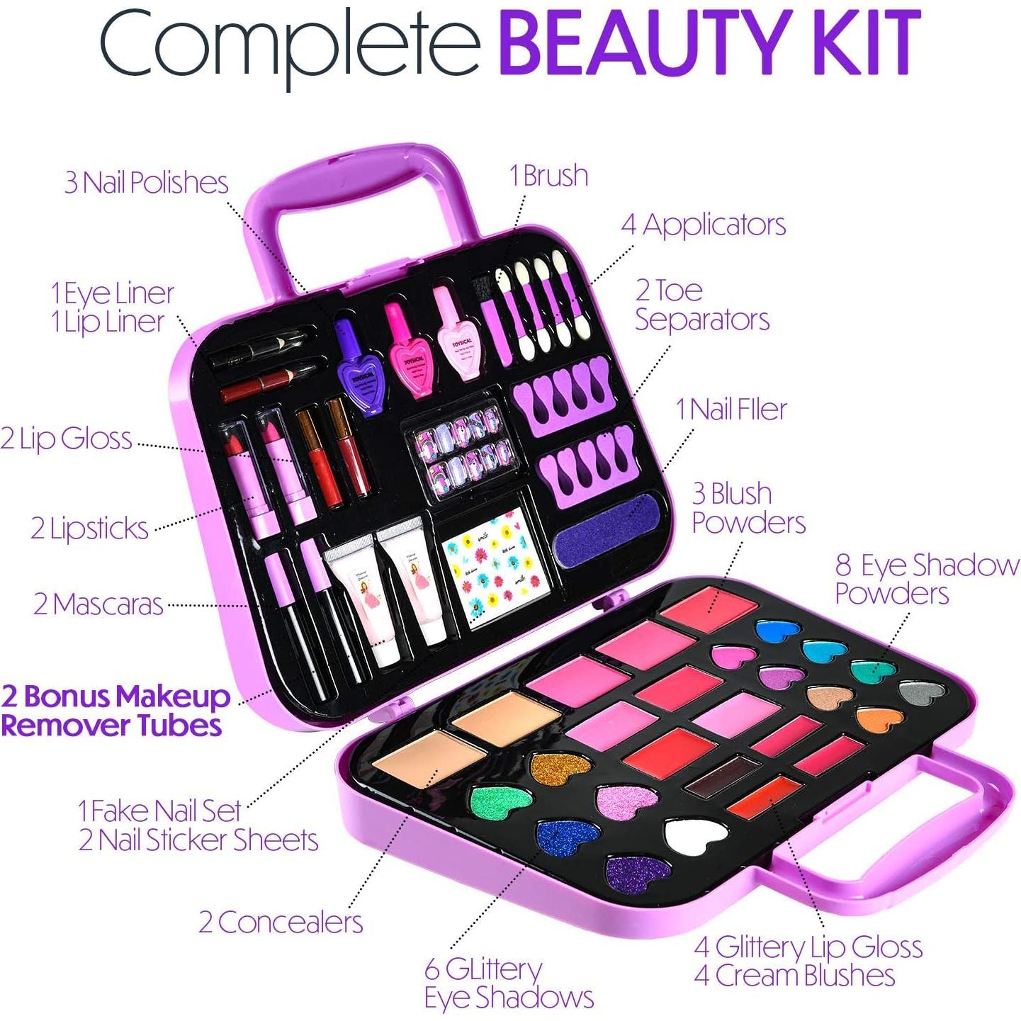 Kit de Maquillaje para Niñas Toysical 51 Piezas No Tóxico