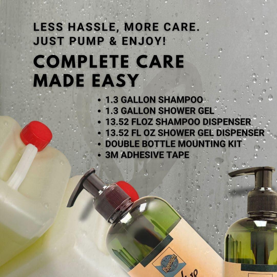 Juego de Champú y Gel de Ducha Roomsium 5L + Dispensadores 400ml