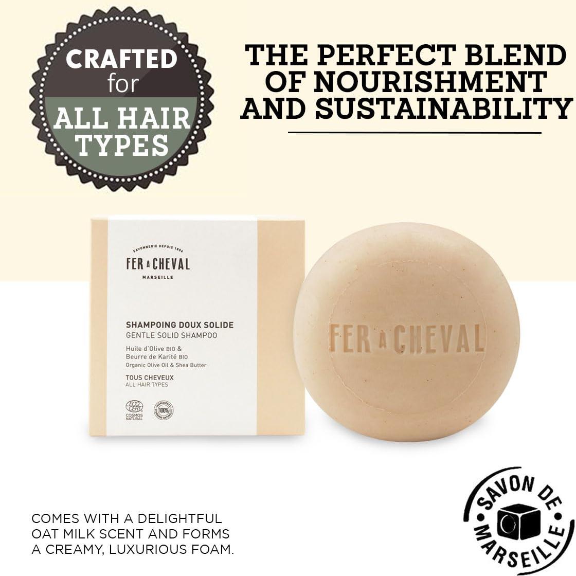Champú Sólido Suave Fer à Cheval 100g - Aceite de Oliva Orgánico