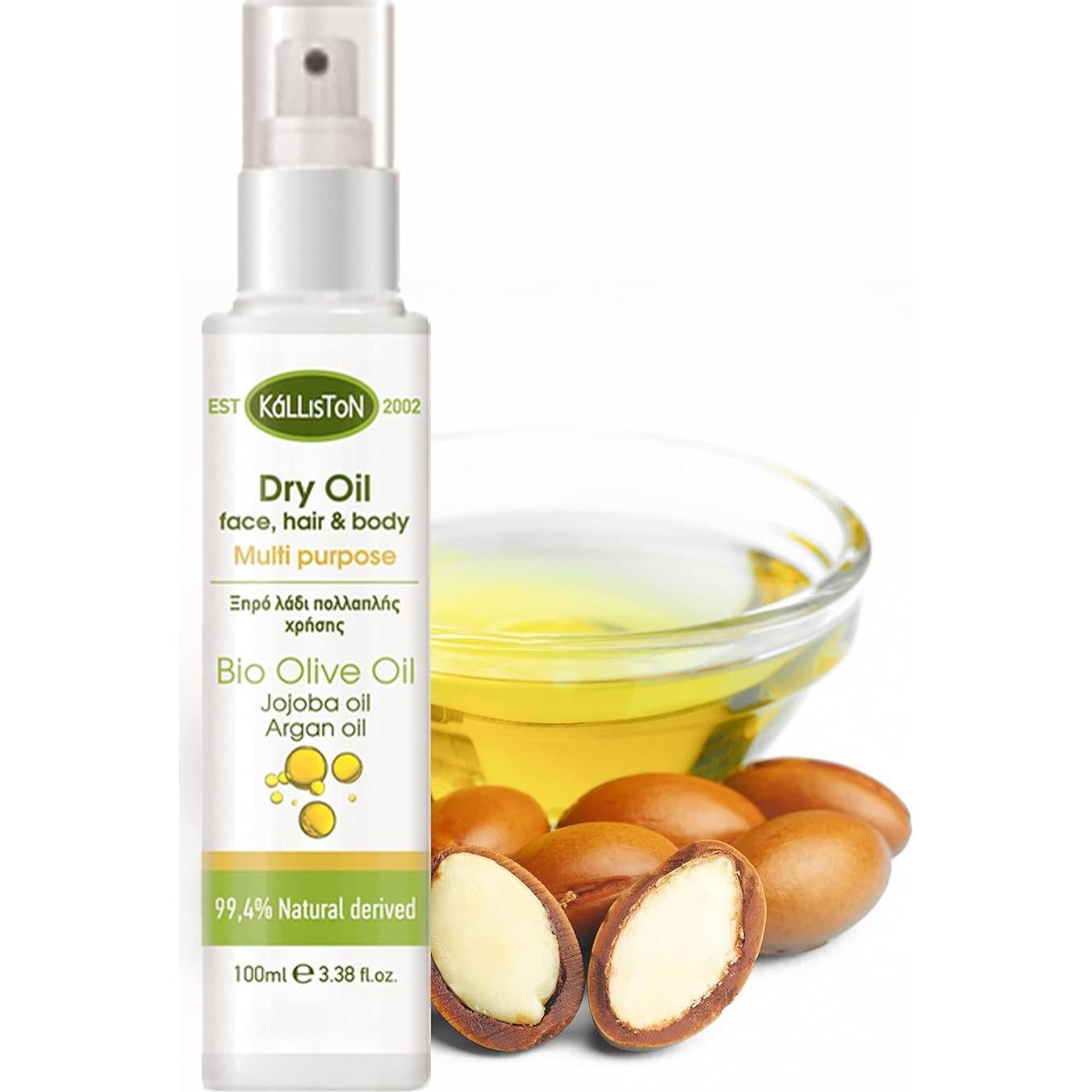 Aceite Seco Hidratante Orgánico Kalliston 100 ml - Cara, Cuerpo y Cabello