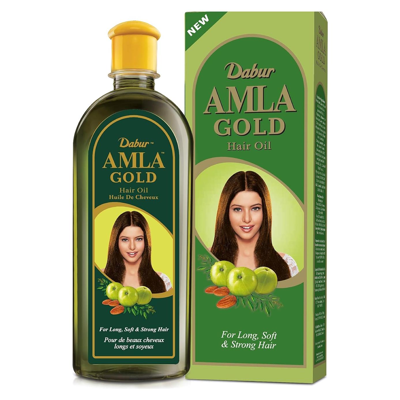 Aceite para Cabello Dabur Amla Gold 300 ml - Nutrición Natural