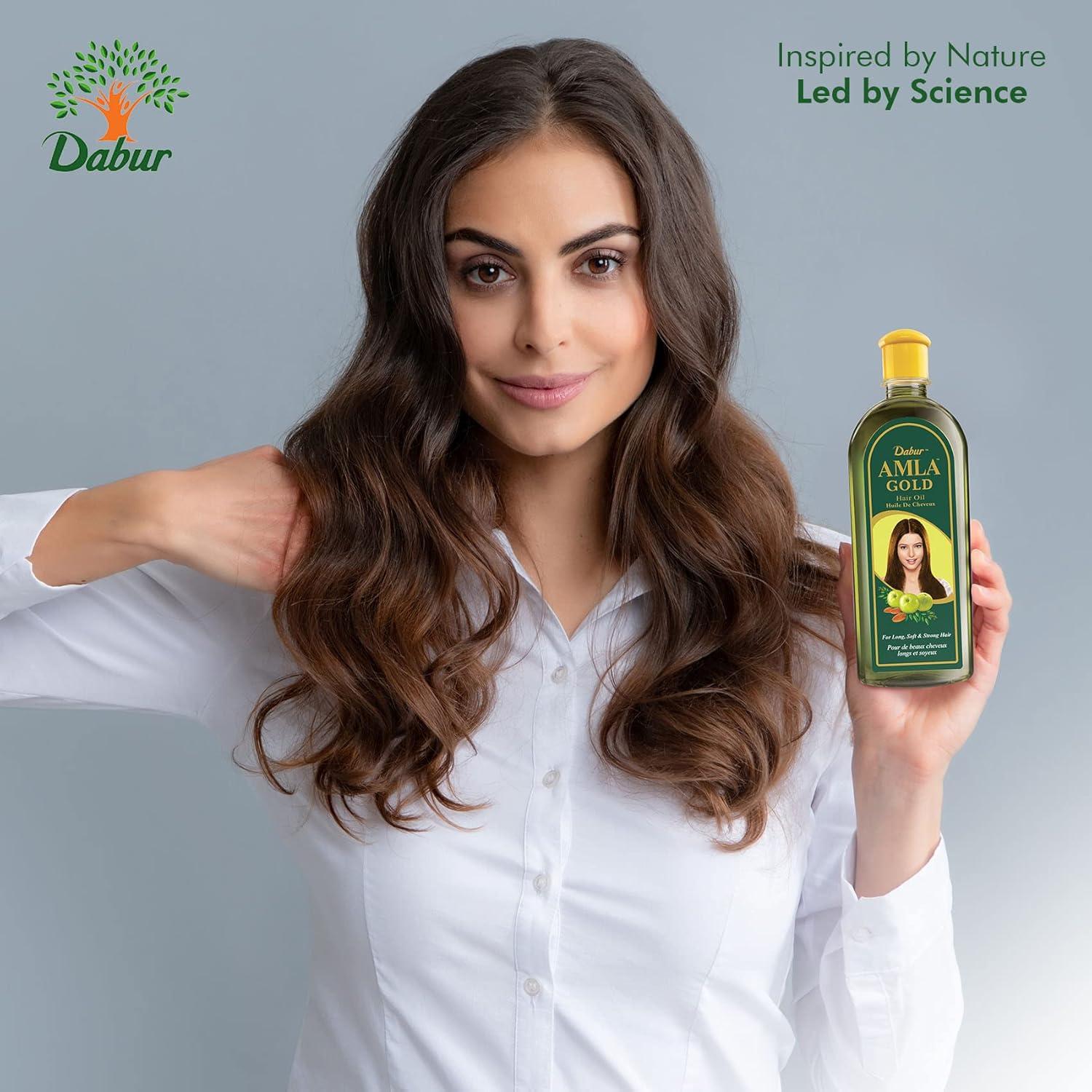 Aceite para Cabello Dabur Amla Gold 300 ml - Nutrición Natural