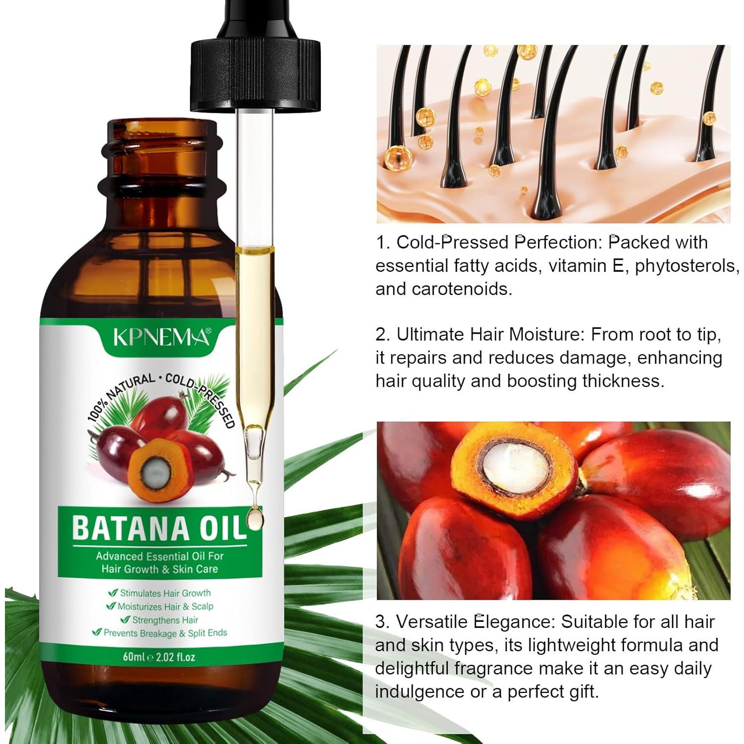 Aceite de Batana Kpnema 2x59.87ml Hidratante Cabello y Piel