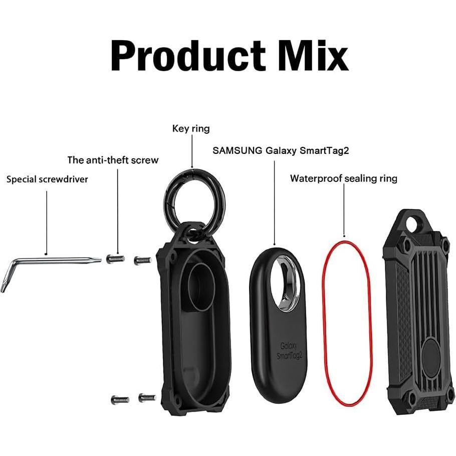 Funda a prueba de agua CMZZ para Samsung Galaxy SmartTag2 2PCS