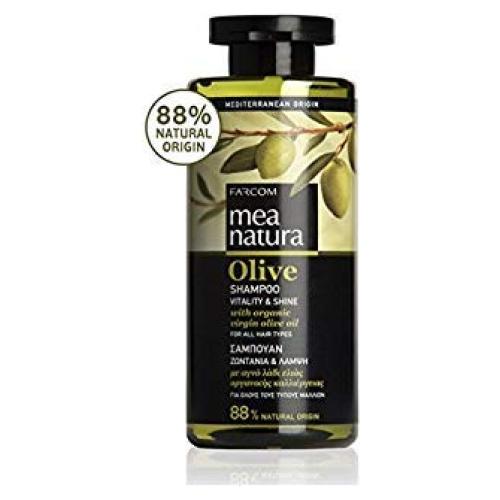 Champú de Aceite de Oliva Mea Natura 360g 14.5cm