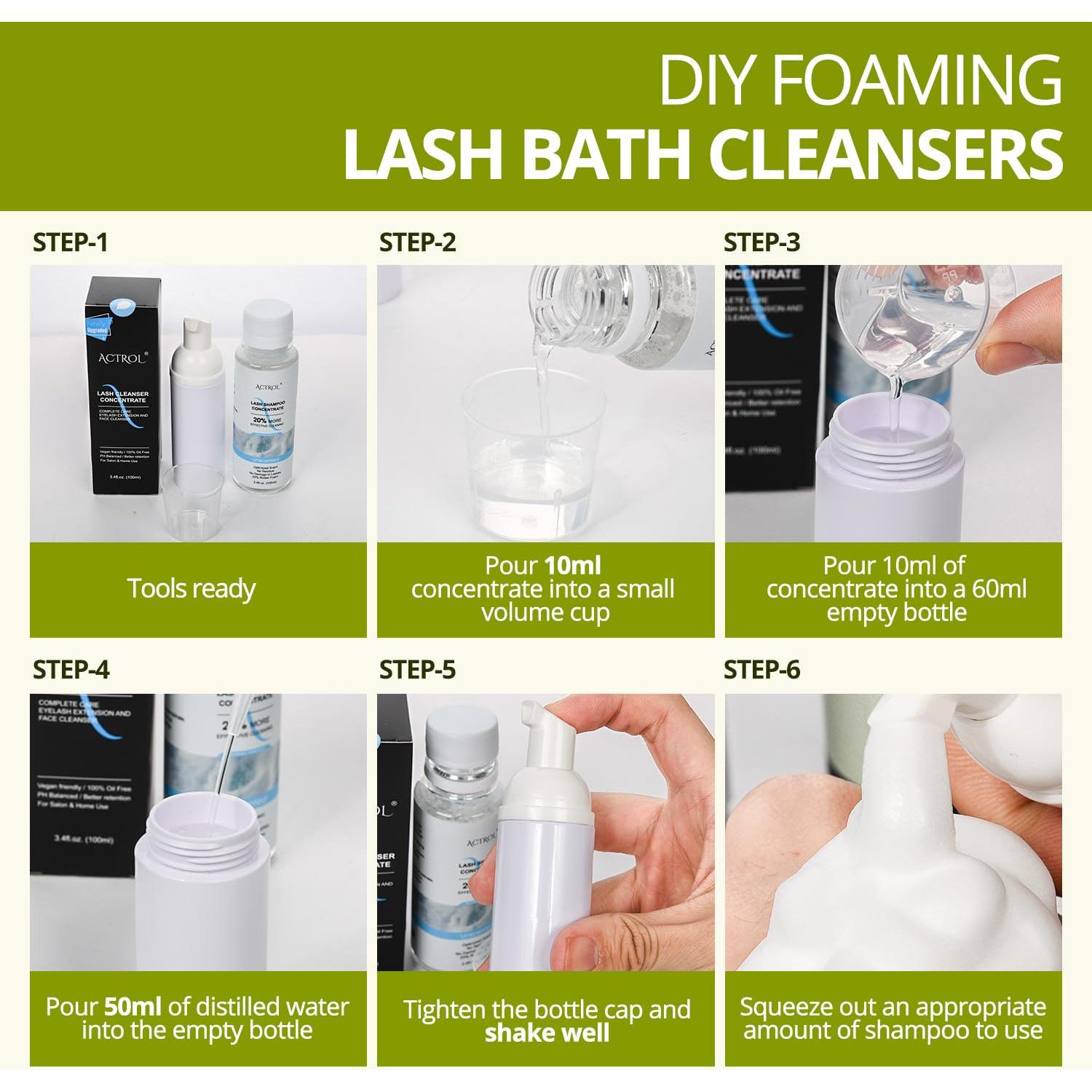 Concentrado de Champú para Pestañas ACTROL 100ml Aceituna