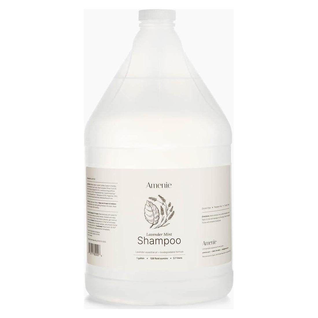 Champú de Menta y Lavanda Amenie 3.78L Vegano y Libre de Parabenos