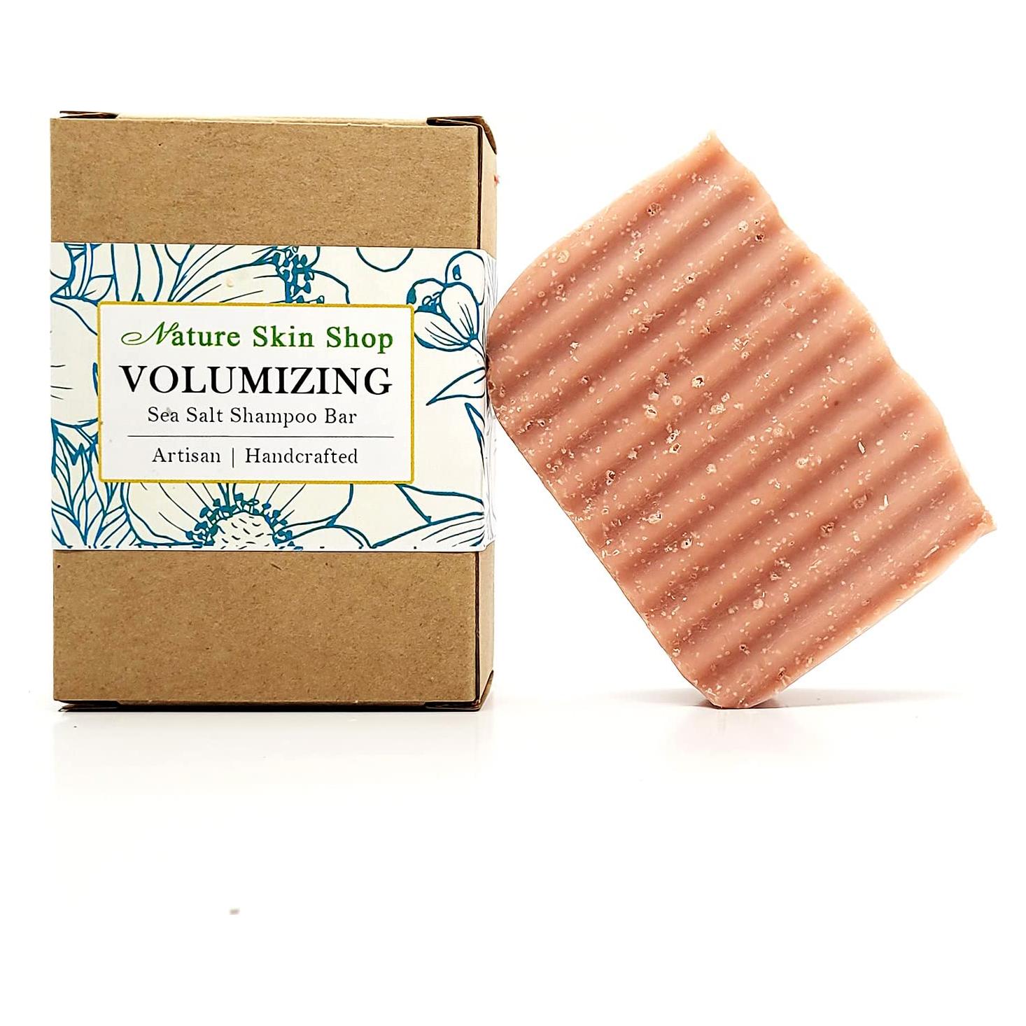 Barra de Champú Voluminizadora Natural con Sal Marina 155g