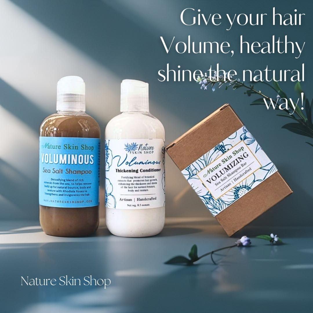 Barra de Champú Voluminizadora Natural con Sal Marina 155g