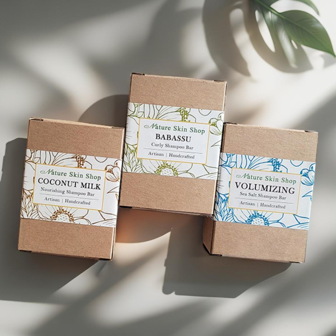 Barra de Champú Voluminizadora Natural con Sal Marina 155g