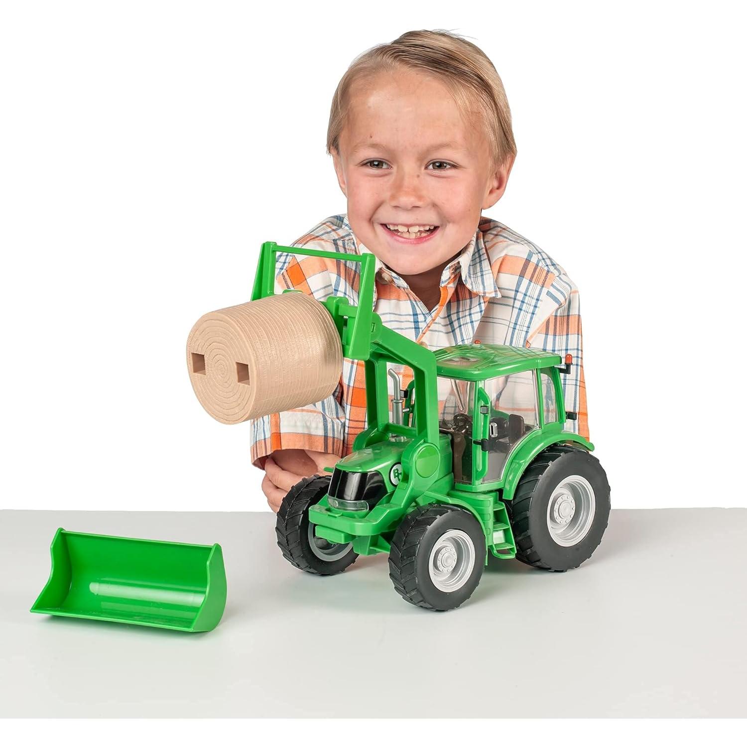 Tractor y Empacadora Big Country Toys 1:20 Juguete Granja