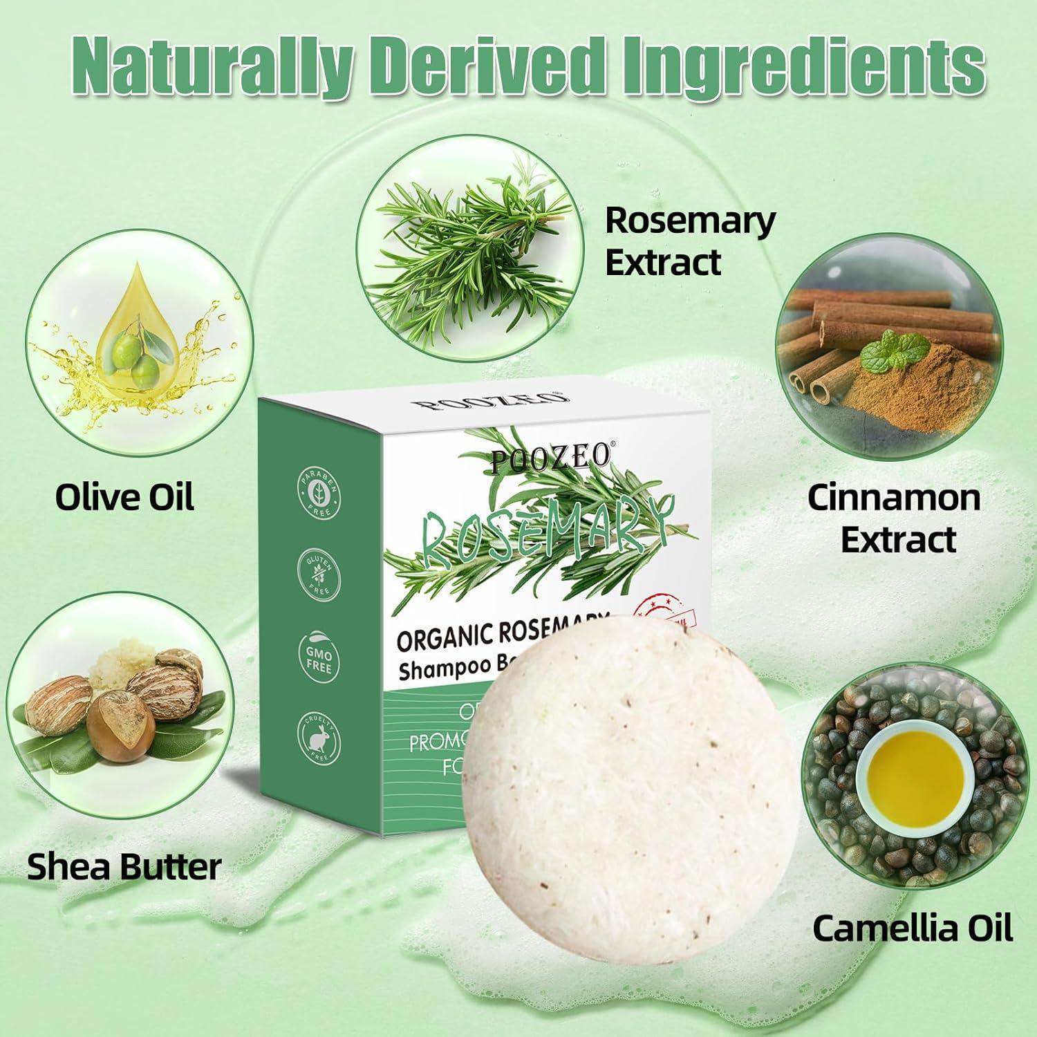 Pack de 2 Jabones Sólidos de Champú de Romero - 140g