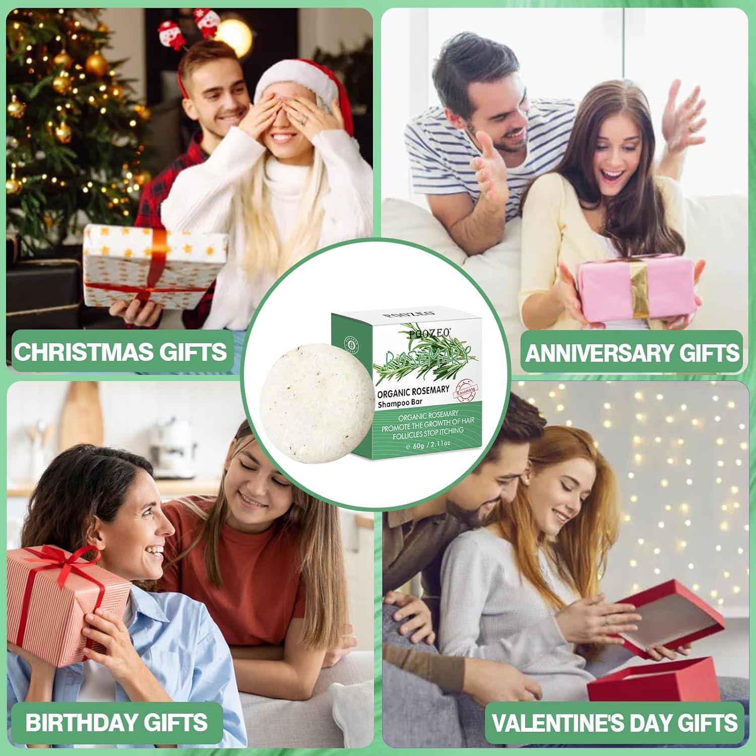 Pack de 2 Jabones Sólidos de Champú de Romero - 140g