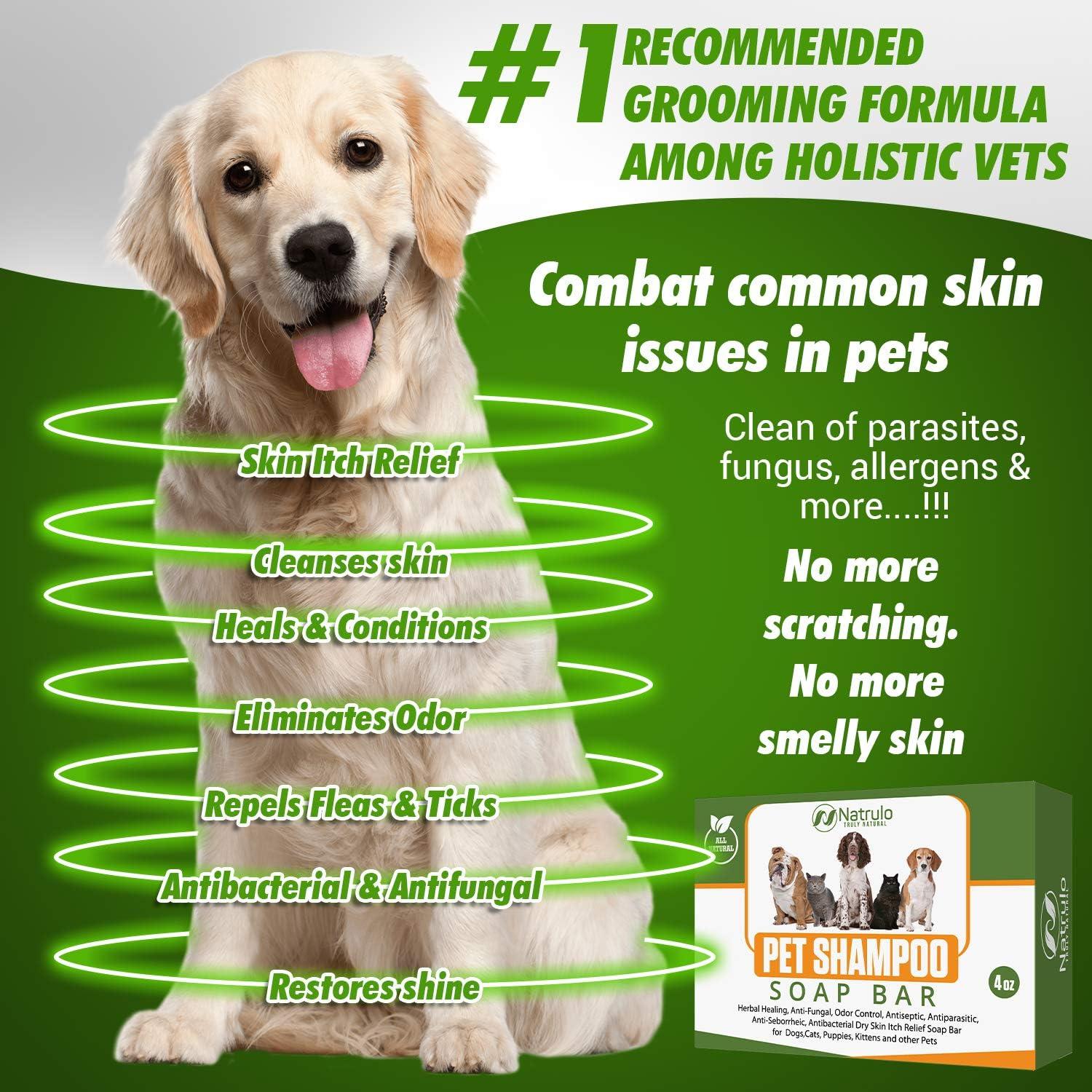 Jabón Natural en Barra Natrulo para Mascotas 113g - Alivio Picazón