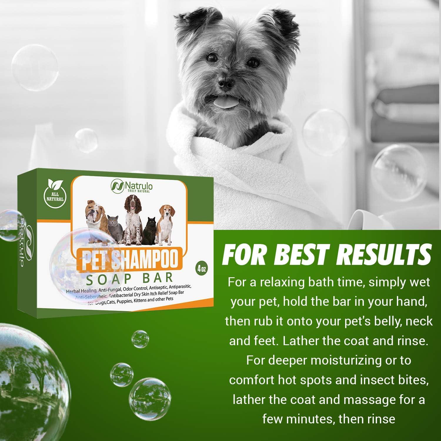 Jabón Natural en Barra Natrulo para Mascotas 113g - Alivio Picazón