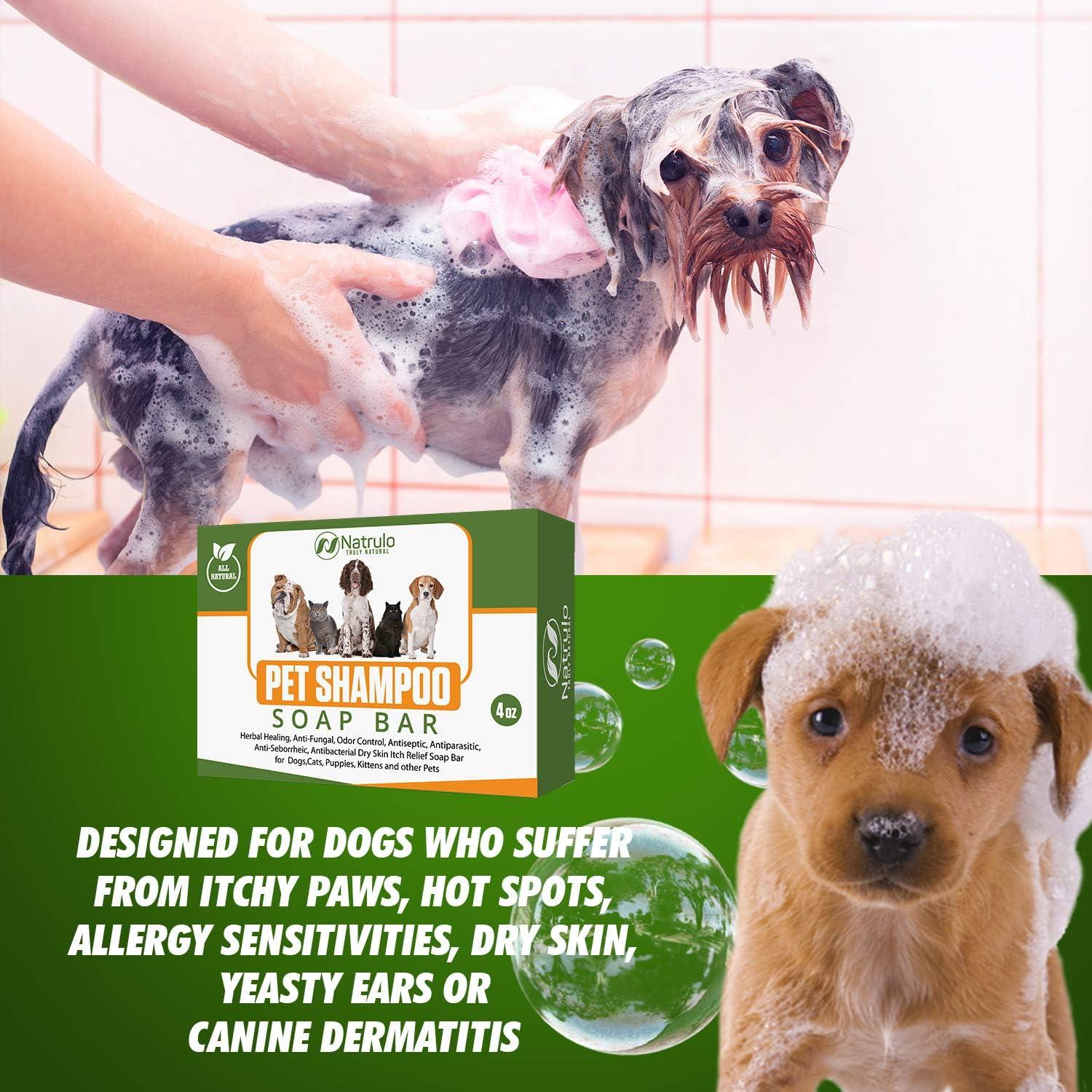 Jabón Natural en Barra Natrulo para Mascotas 113g - Alivio Picazón
