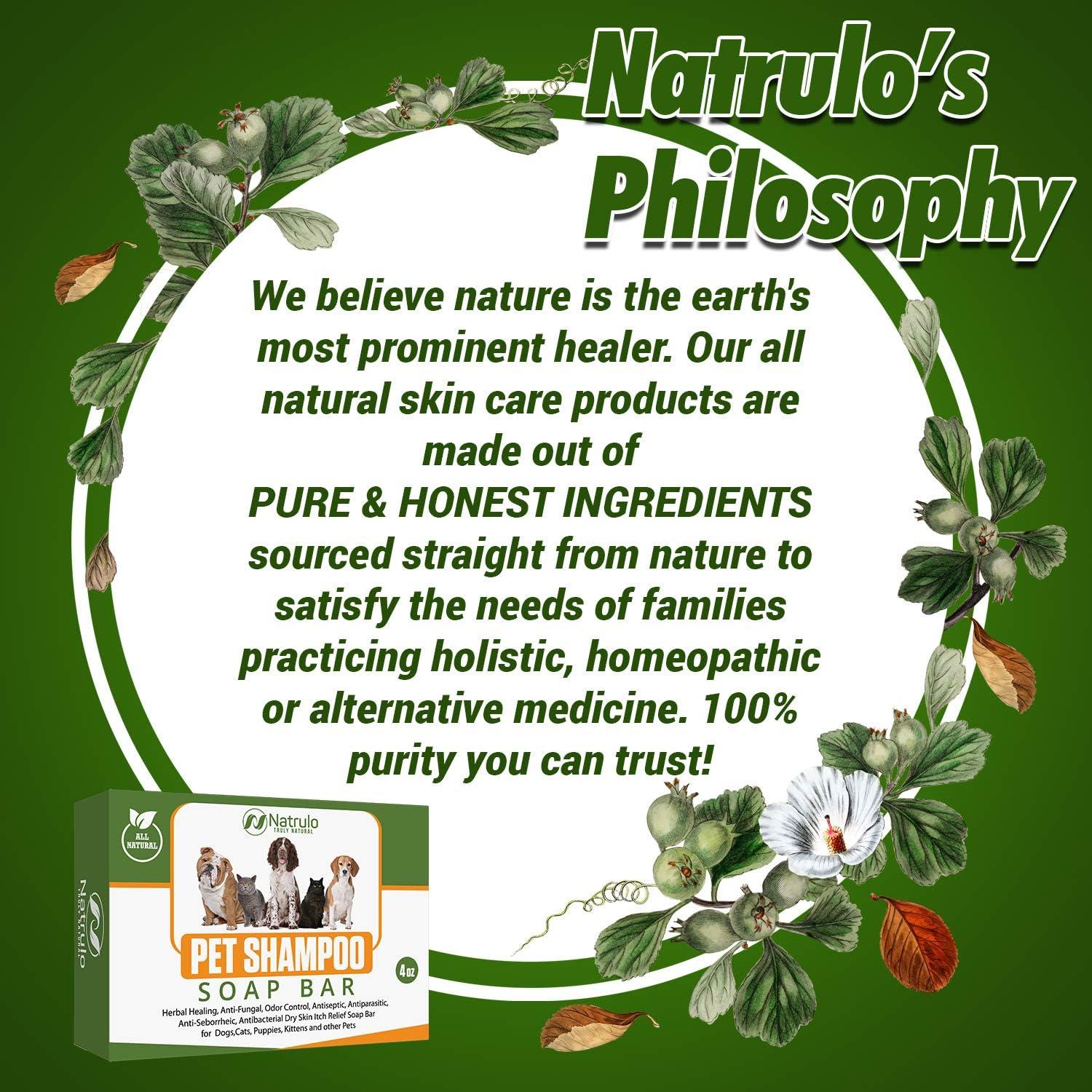 Jabón Natural en Barra Natrulo para Mascotas 113g - Alivio Picazón