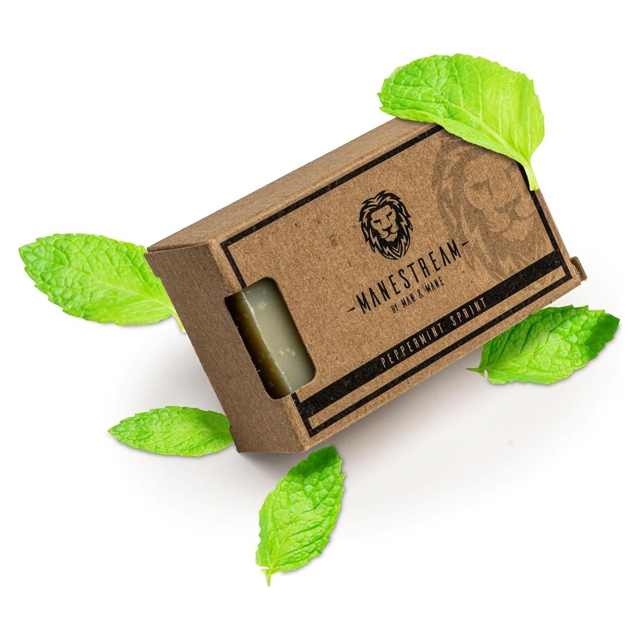 Jabón 2-en-1 MAN & MANE Larga Duración Menta 104g