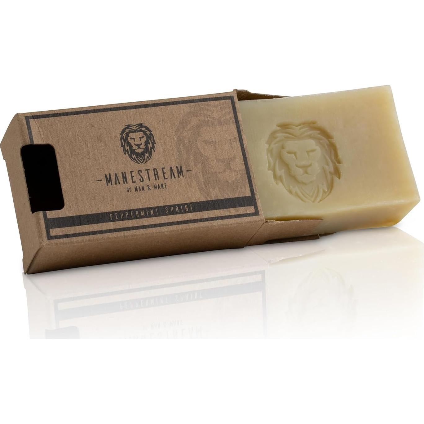 Jabón 2-en-1 MAN & MANE Larga Duración Menta 104g