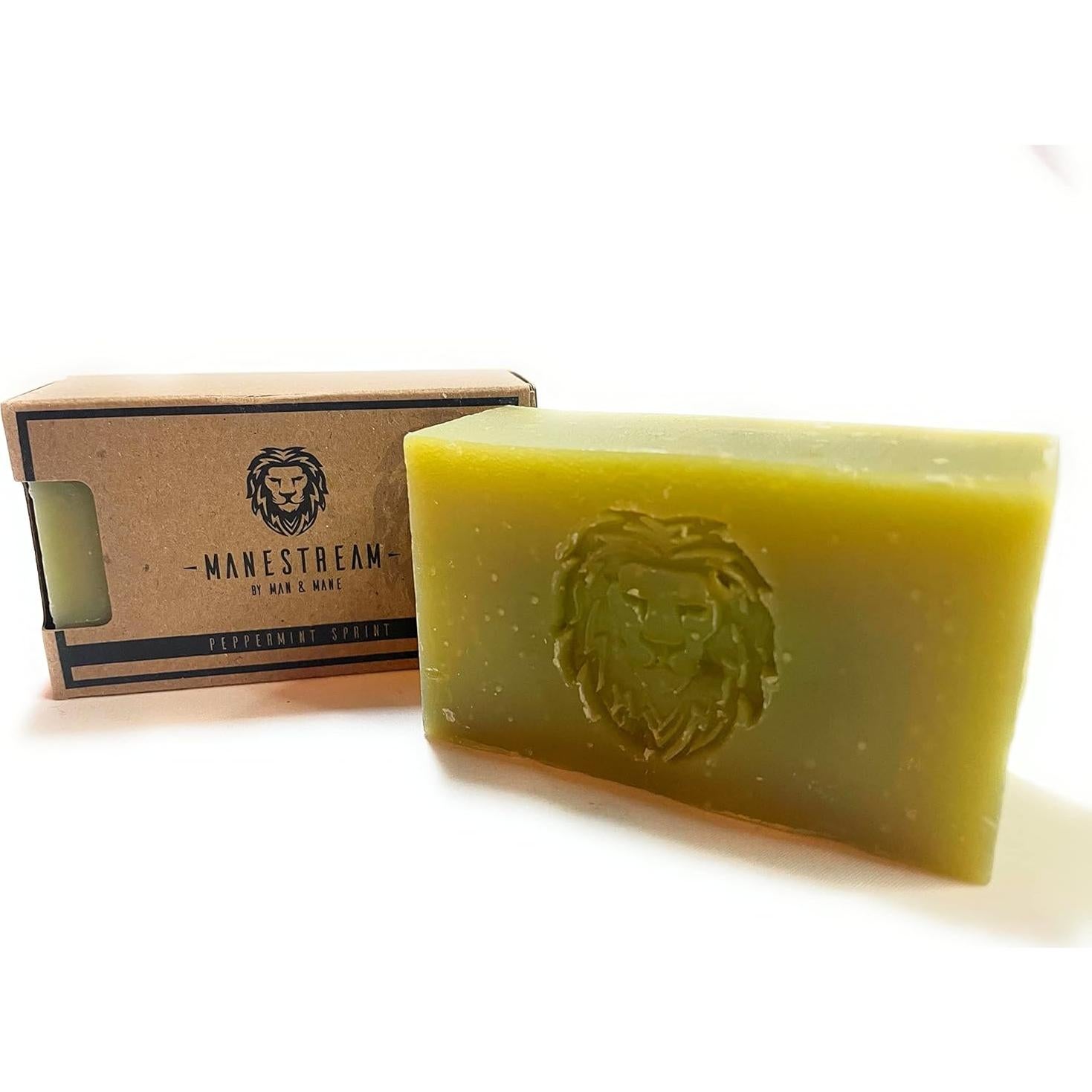 Jabón 2-en-1 MAN & MANE Larga Duración Menta 104g