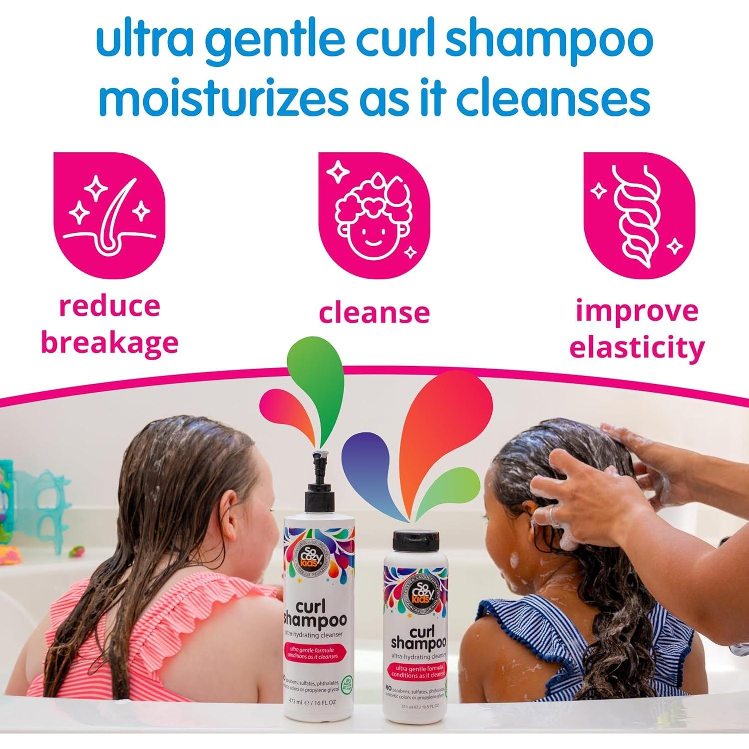 Champú SoCozy Curl para Niños 473ml Hidratante Rizado