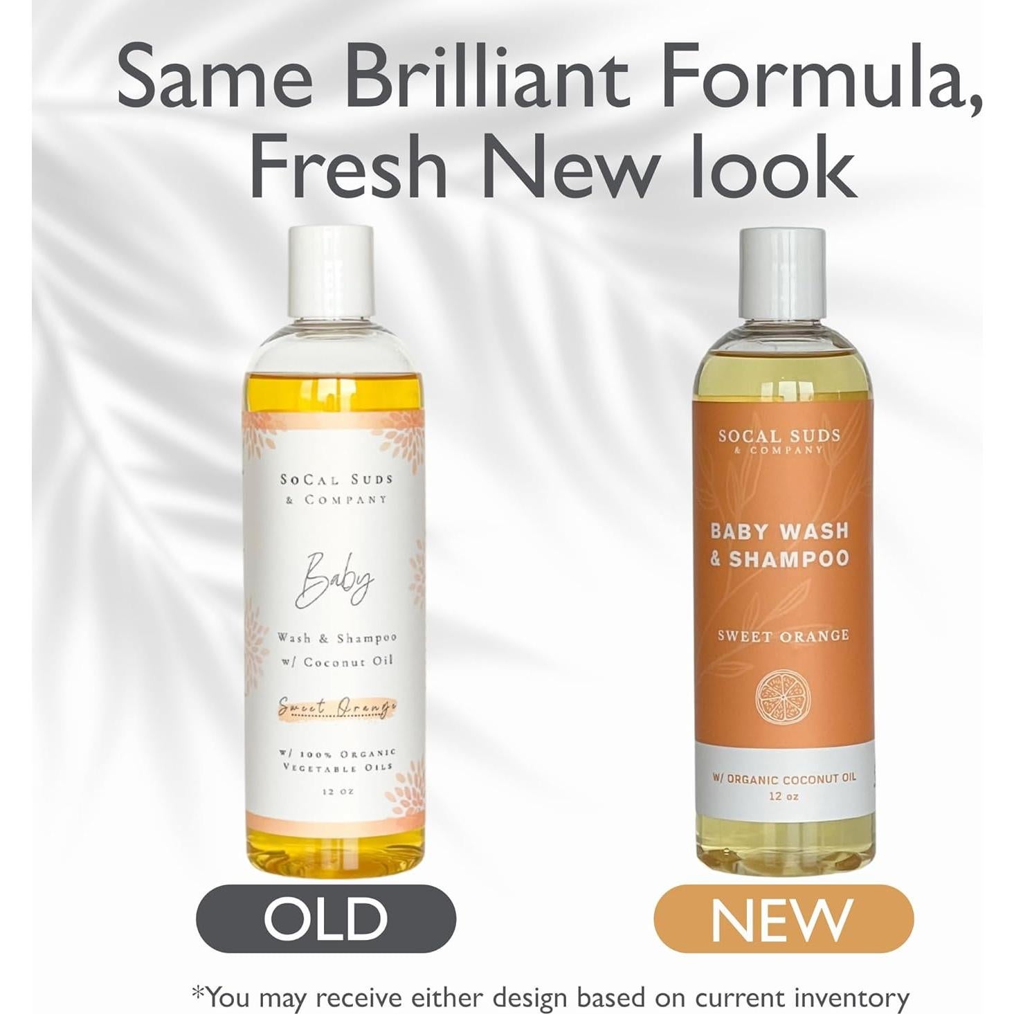 Champú y Gel de Baño para Bebés SoCal Suds 2-en-1 Naranja Dulce 354ml