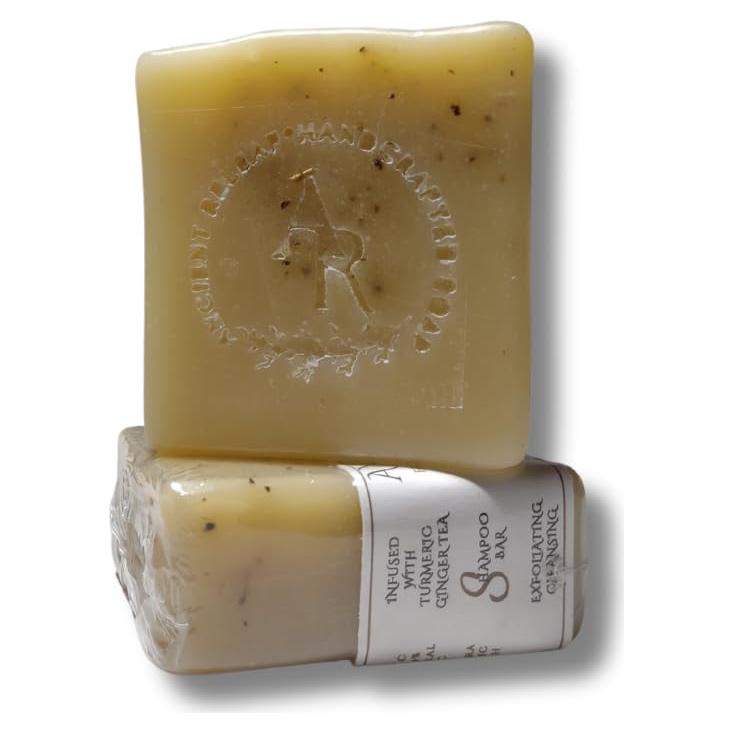 Barra de Champú Vegana Ancient Releaf Cúrcuma y Jengibre 142g