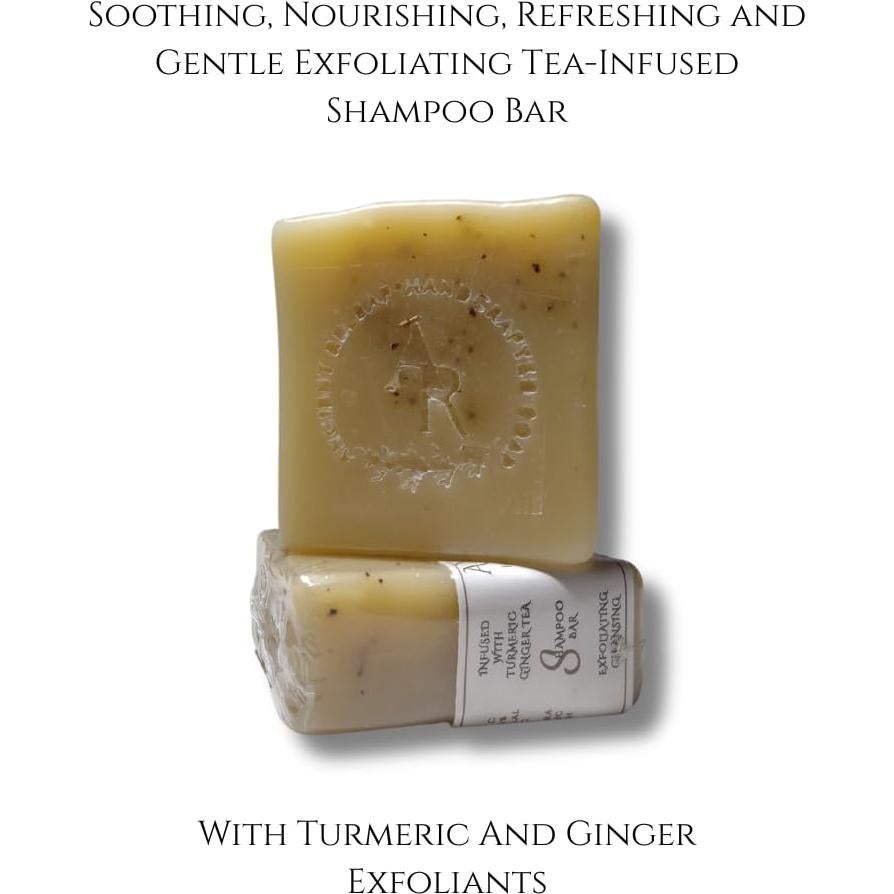 Barra de Champú Vegana Ancient Releaf Cúrcuma y Jengibre 142g