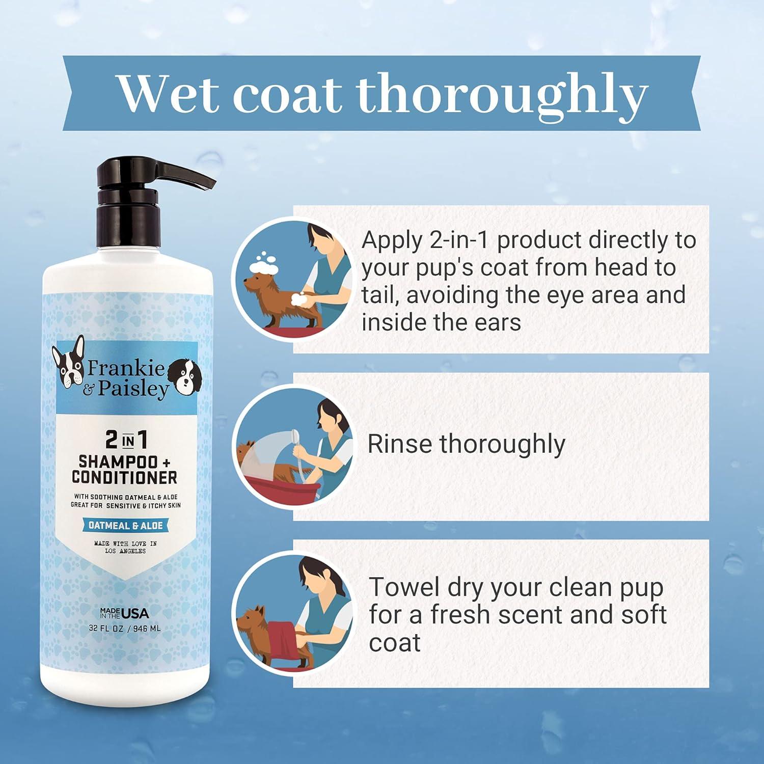 Champú y Acondicionador 2-en-1 Frankie & Paisley para Perros 946 ml