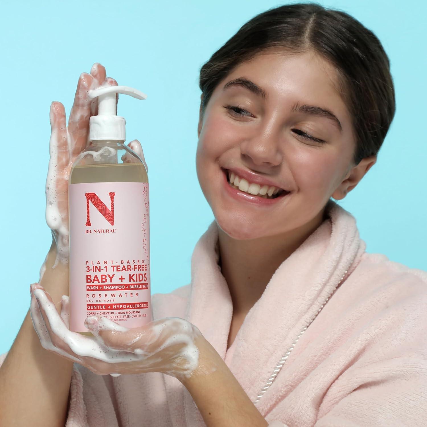 Jabón 3-en-1 Sin Lagrimas Dr. Natural 473ml para Bebés