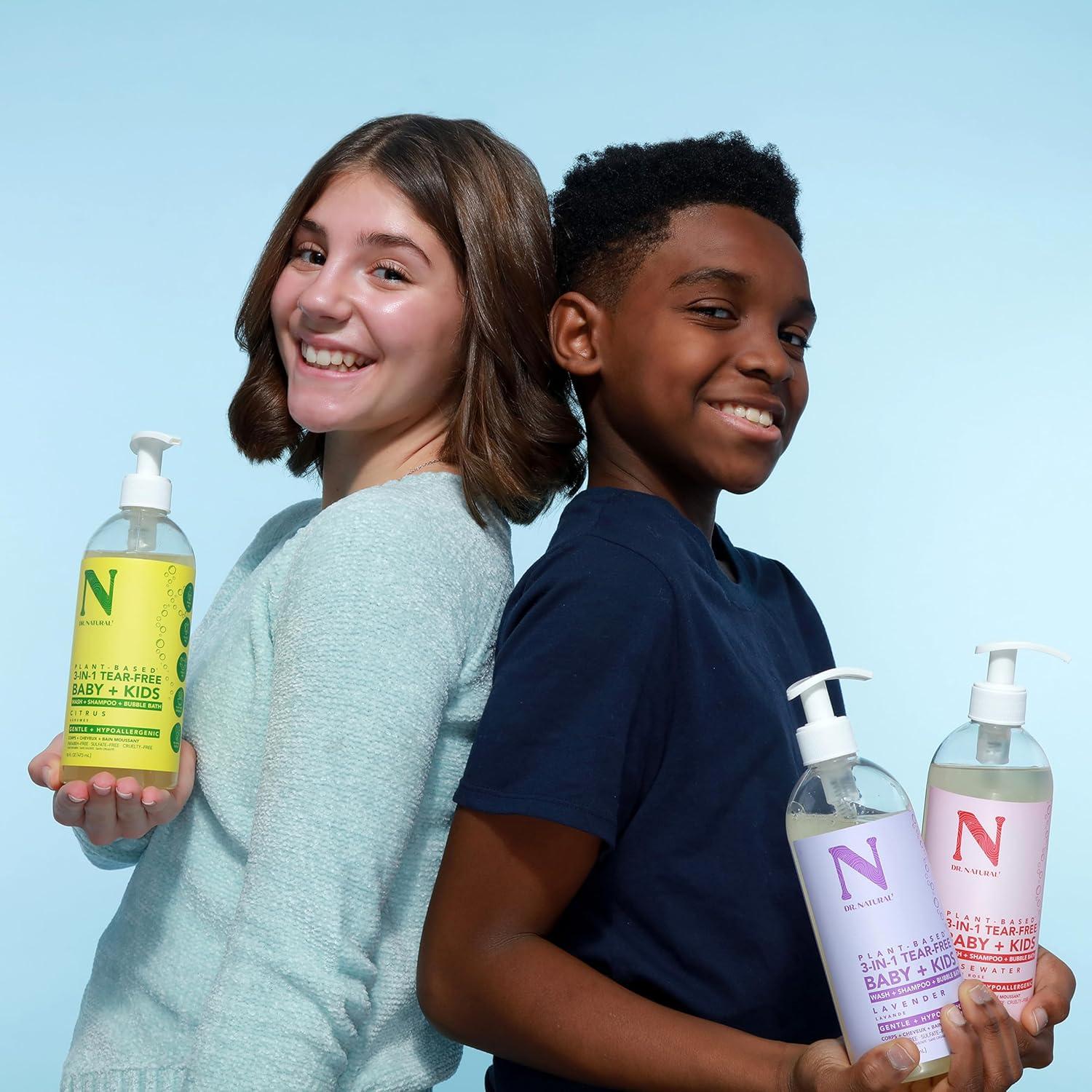 Jabón 3-en-1 Sin Lagrimas Dr. Natural 473ml para Bebés