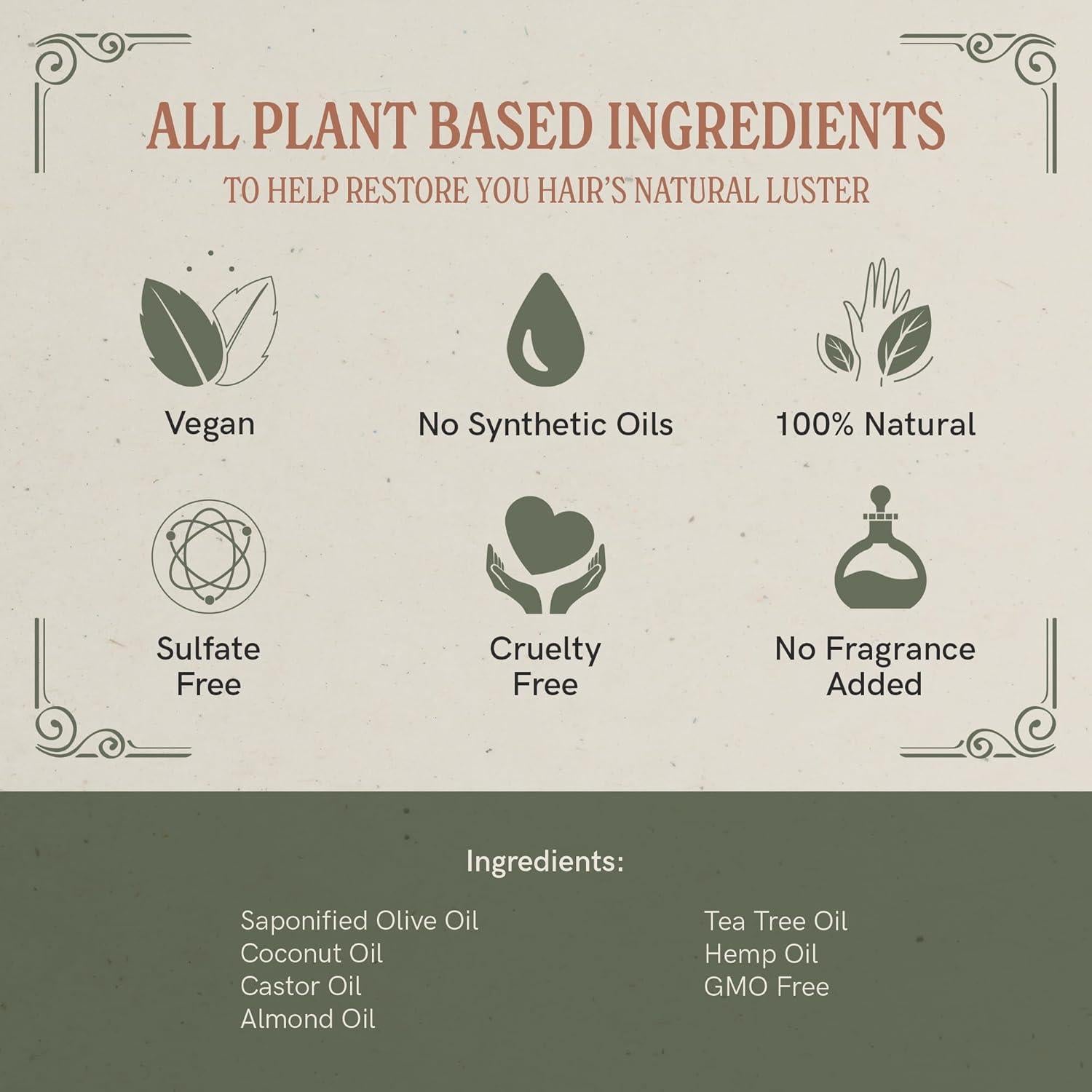 Champú en Barra J.R. LIGGETT'S - Aceite de Árbol de Té - 3 Unidades