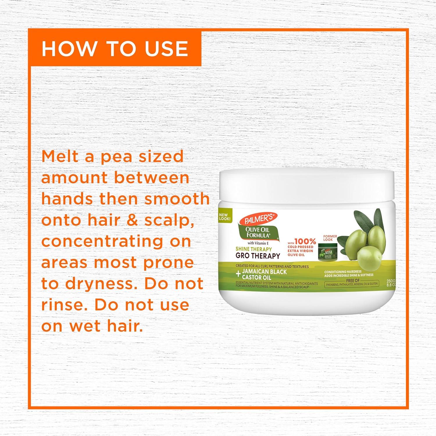 Terapia de Crecimiento Palmer's Aceite de Oliva 496g Hidratante