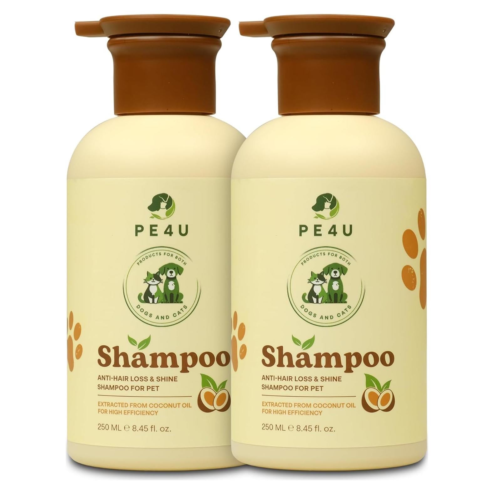 Champú Natural para Mascotas HGF - Aceite de Coco y Oliva 250ml