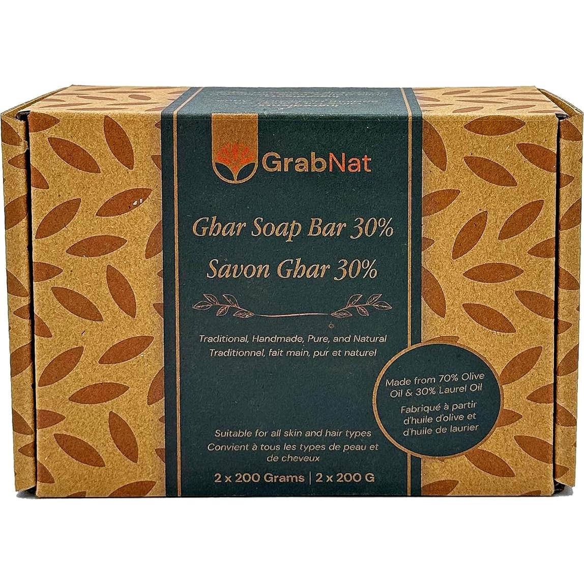 Jabón Ghar Tradicional 2-Pack 360g | Aceite de Oliva y Laurel