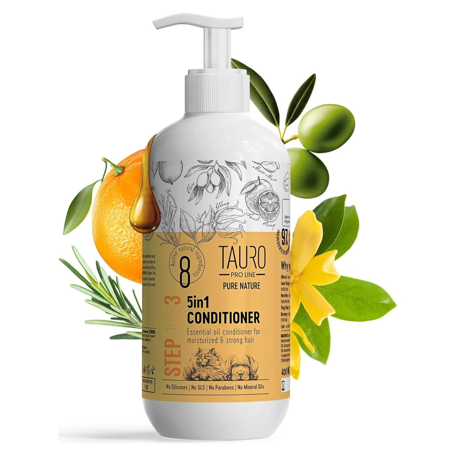 Acondicionador Desenredante Tauro Pro Line 5en1 400ml