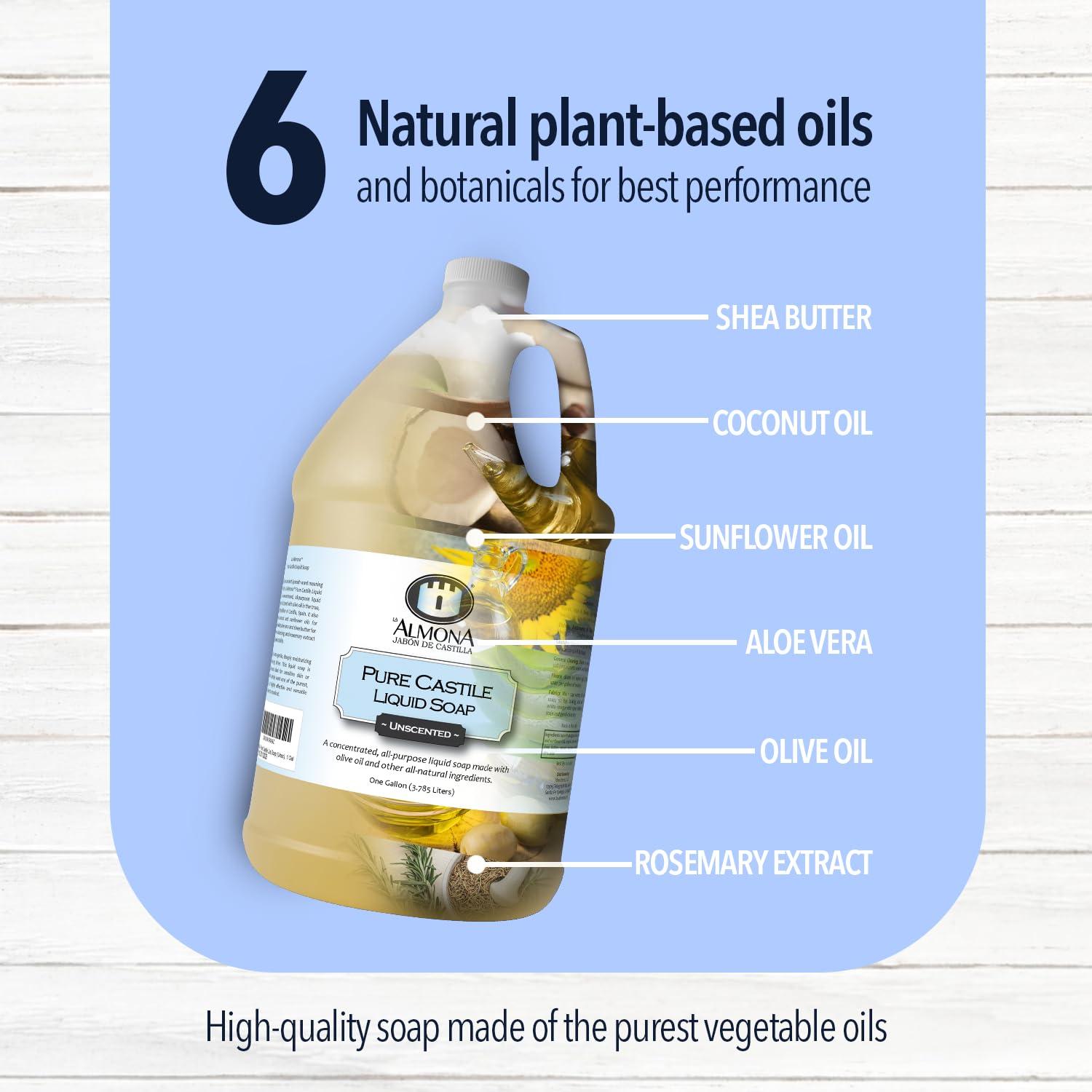 Jabón Líquido Castile Naranja La Almona 3.78L - Piel Sensible