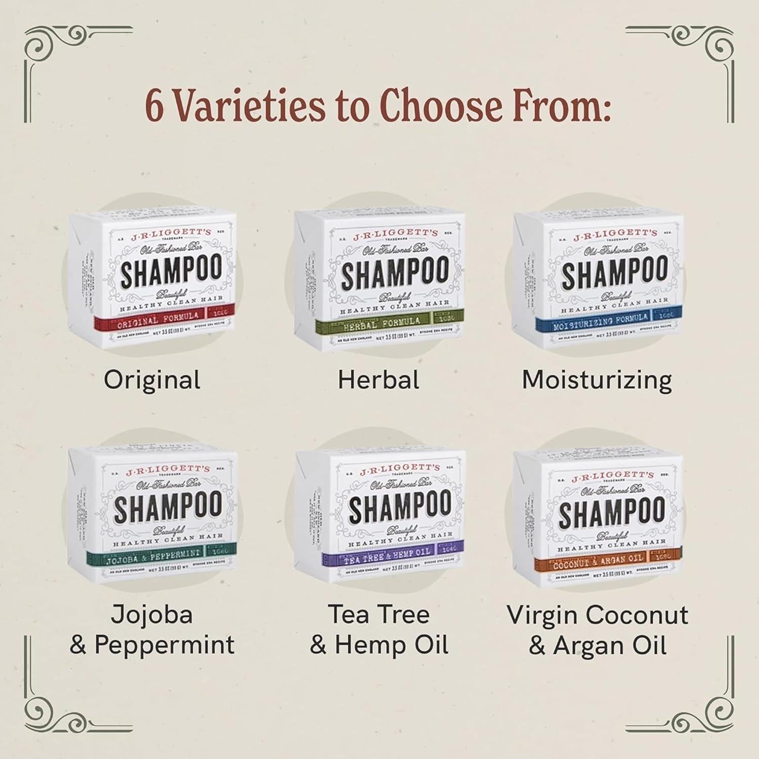 Champú Sólido Natural J.R. LIGGETT'S 99.22 g - Aceite de Árbol de Té